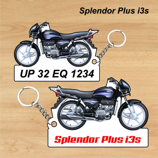Splendor Plus i3s - Personalized Hero Keychain - Wood, Acrylic, Metal Printed