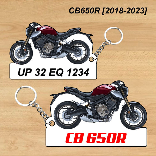 CB 650R [2018-2023] - Personalized Honda Keychain - Wood, Acrylic, Metal Printed