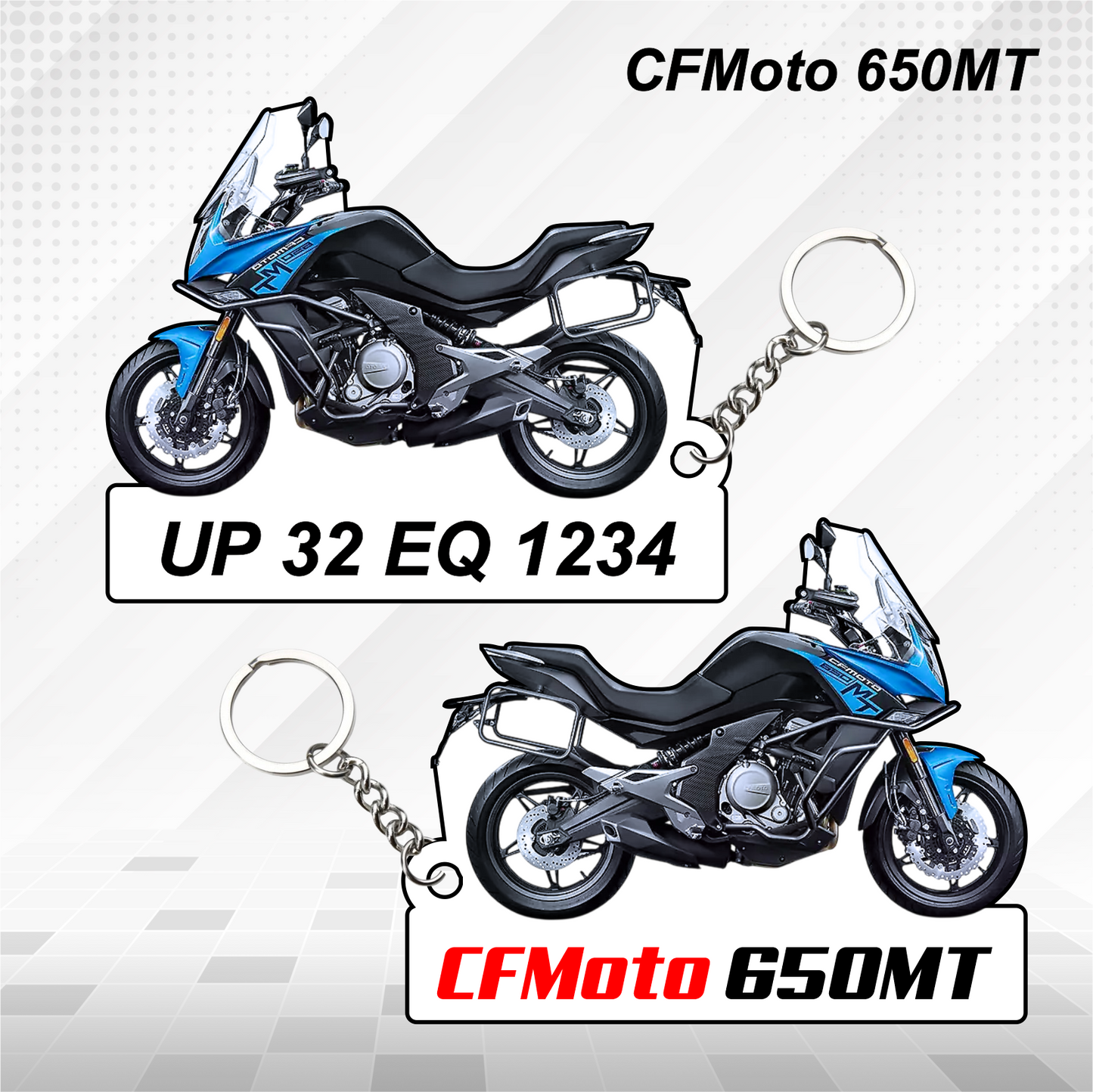 CFMoto Bikes - All Models - Personalized CFMoto Printed Keychain