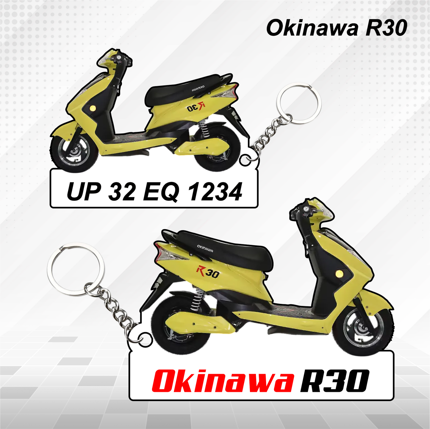 Okinawa Scooters - All Models - Personalized Okinawa Printed Keychain