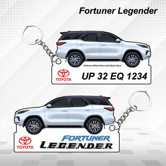 Fortuner Legender- Personalized Toyota Keychain - Wood, Acrylic, Metal Printed