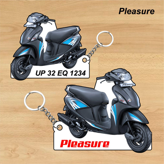 Pleasure - Personalized Hero Keychain - Wood, Acrylic, Metal Printed