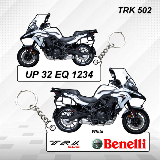 TRK 502 - Personalized Benelli Keychain - Wood, Acrylic, Metal Printed, Lanyard