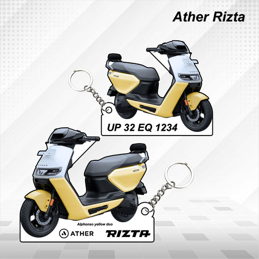 Ather Rizta - Personalized Keychain - Wood, Acrylic, Metal Printed