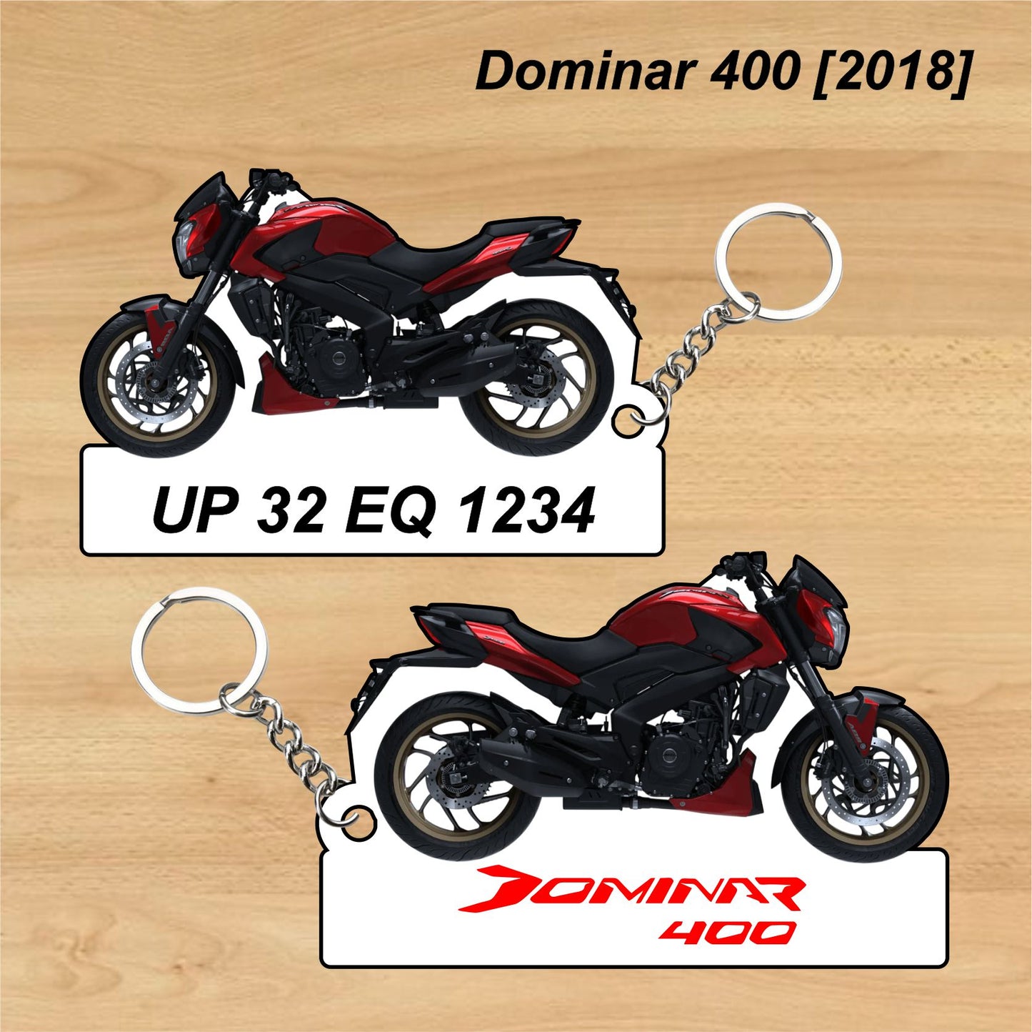 Dominar 400 [2018] - Personalized Bajaj Printed Keychain or Lanyard