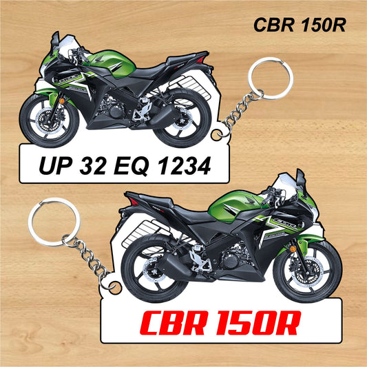 CBR150 R - Personalized Honda Keychain - Wood, Acrylic, Metal Printed