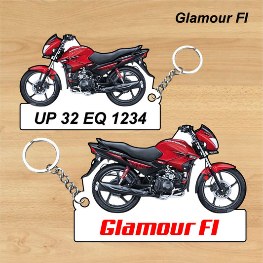 Glamour FI - Personalized Hero Keychain - Wood, Acrylic, Metal Printed