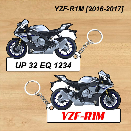 YZF-R1M [2016-2017] - Personalized Yamaha Keychain - Wood, Acrylic, Metal Printed