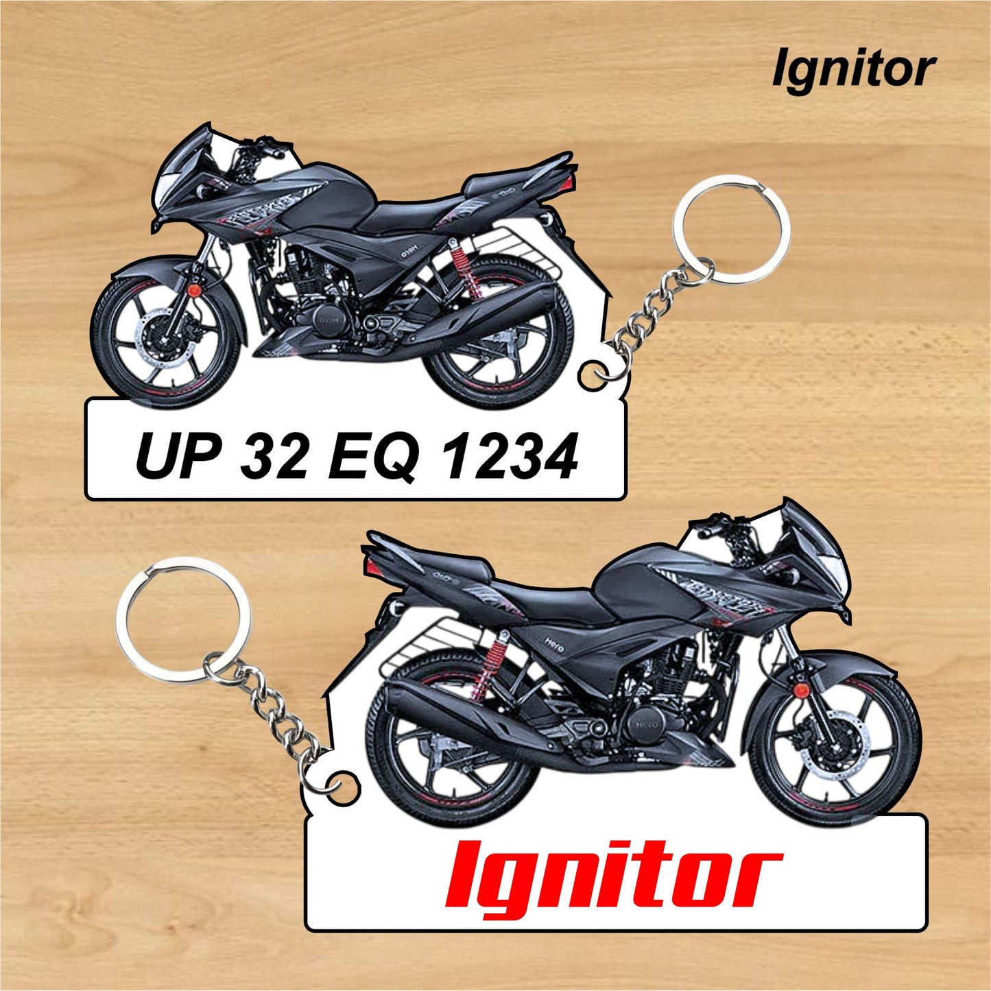 Ignitor - Personalized Hero Keychain - Wood, Acrylic, Metal Printed