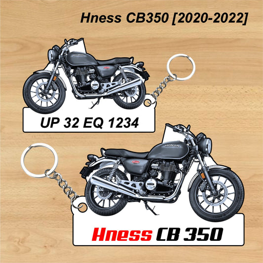 Hness CB350 [2020-2022] - Personalized Honda Keychain - Wood, Acrylic, Metal Printed