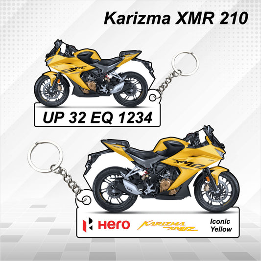 Karizma XMR 210 CC - Personalized Hero Keychain - Wood, Acrylic, Metal Printed