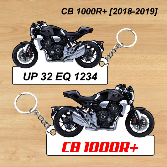 CB 1000R+ [2018-2019] - Personalized Honda Keychain - Wood, Acrylic, Metal Printed