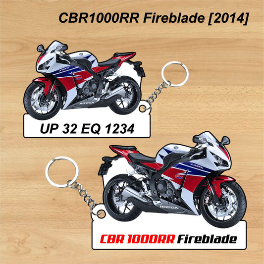 CBR 1000 RR Fireblade [2014]  - Personalized Honda Keychain - Wood, Acrylic, Metal Printed