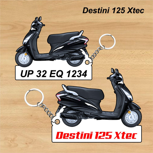 Destini 125 Xtec - Personalized Hero Keychain - Wood, Acrylic, Metal Printed