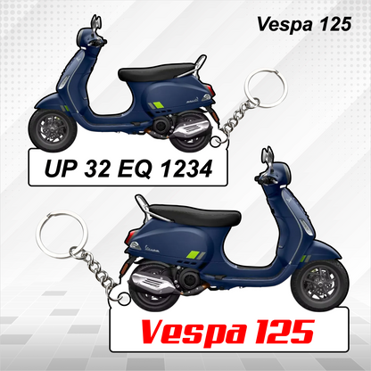 Vespa Scooters - All Models - Personalized Vespa Printed Keychain