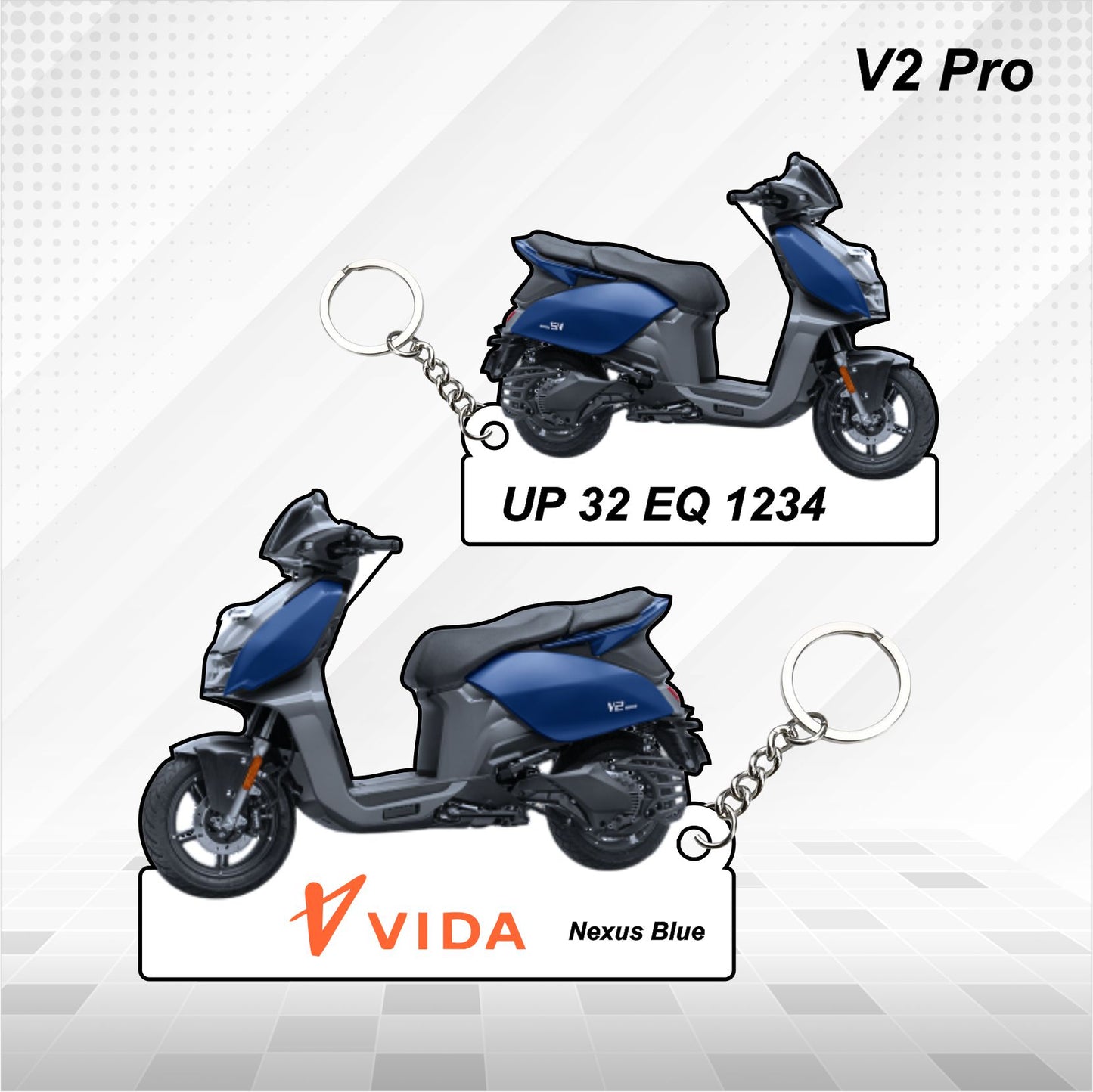 VIDA V2 Pro - Personalized Hero Keychain - Wood, Acrylic, Metal Printed