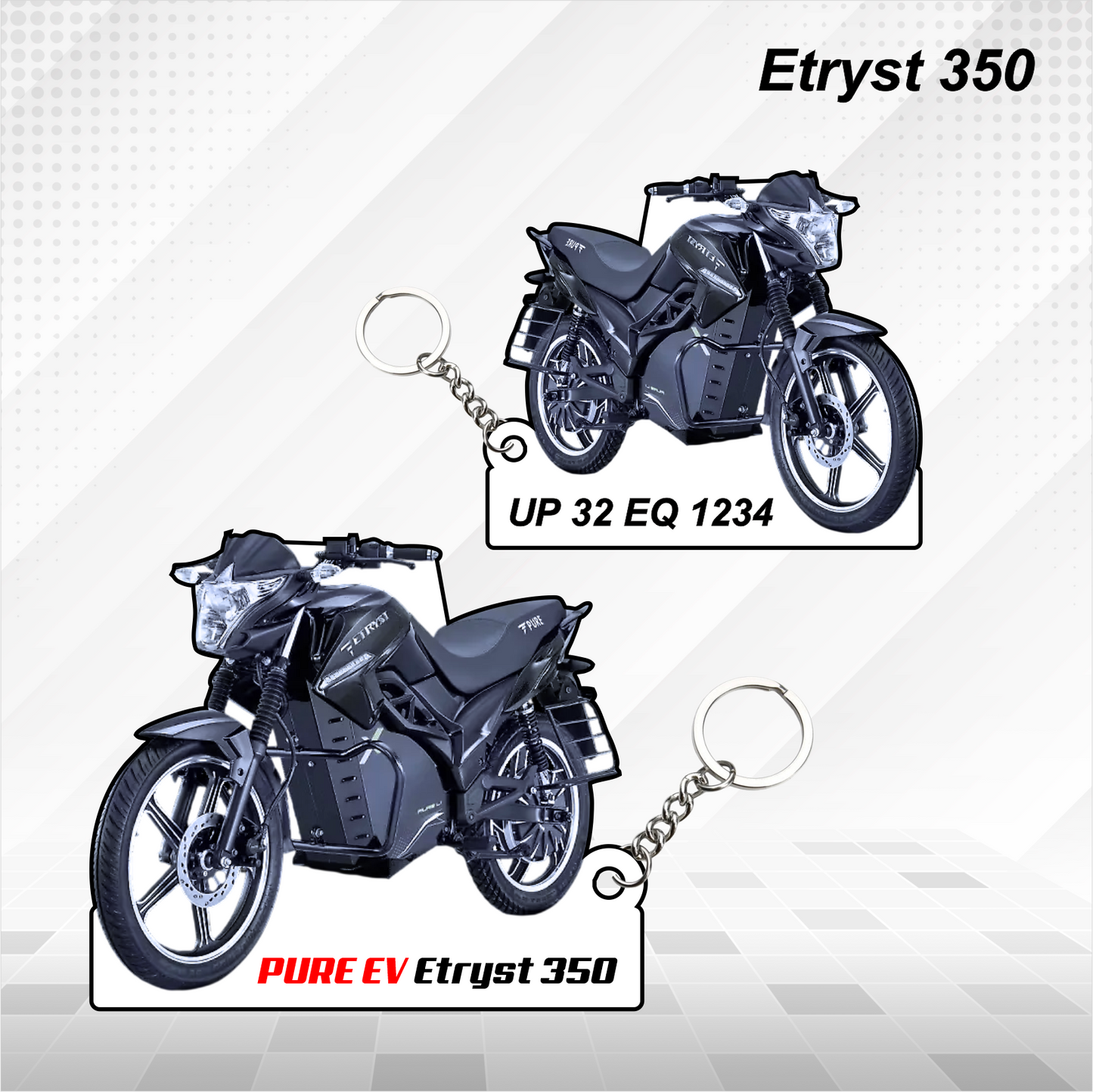 PURE EV Bikes - All Models - Personalized PURE EV Printed Keychain