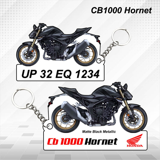 CB 1000 Hornet - Personalized Honda Keychain - Wood, Acrylic, Metal Printed