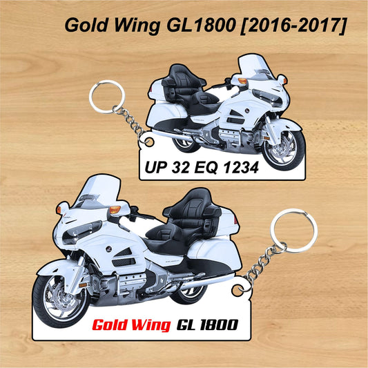Gold Wing GL1800 [2016-2017] - Personalized Honda Keychain - Wood, Acrylic, Metal Printed