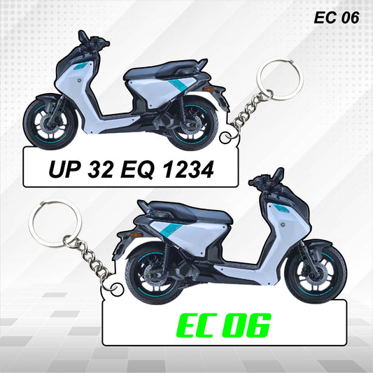 EC 06 [EV] - Personalized Yamaha Keychain - Wood, Acrylic, Metal Printed