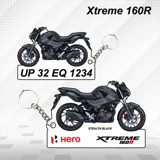 Hero Xtreme 160R  - Personalized Hero Keychain - Wood, Acrylic, Metal Printed