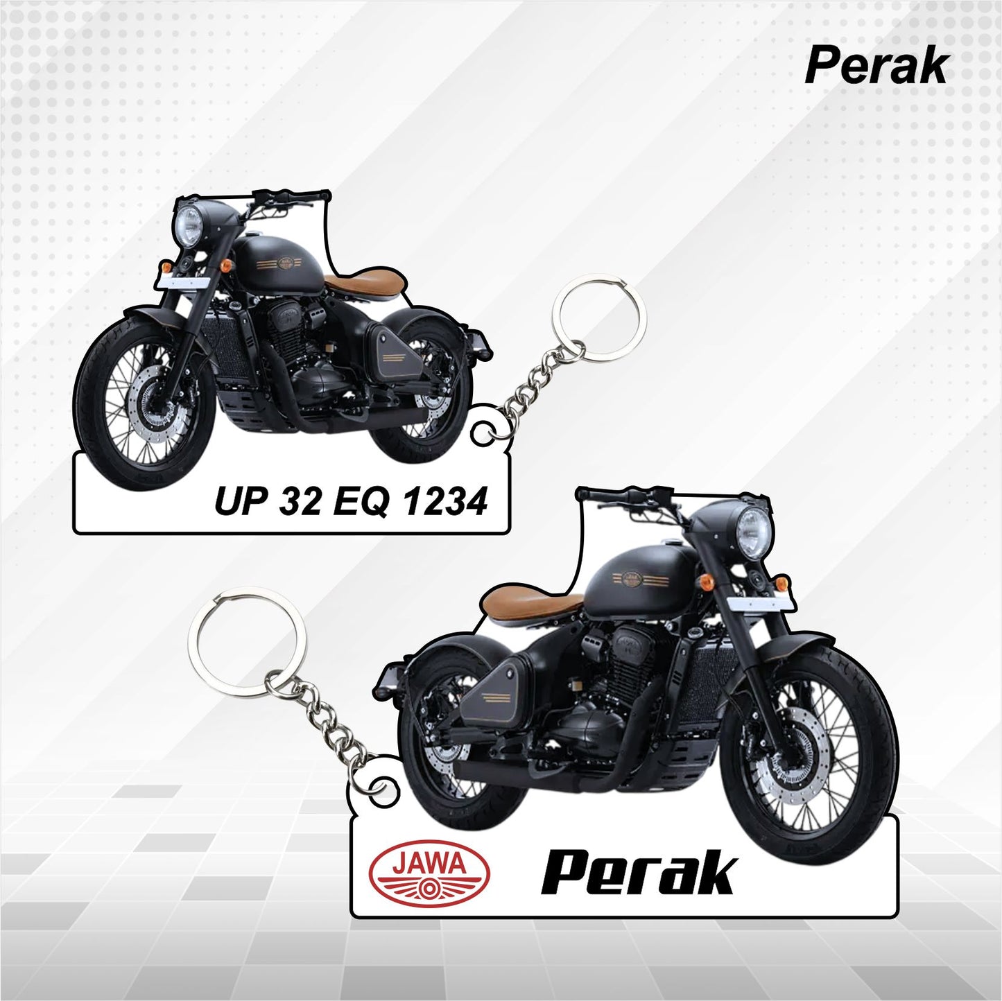 Jawa Perak - Personalized Jawa Keychain - Wood, Acrylic, Metal Printed