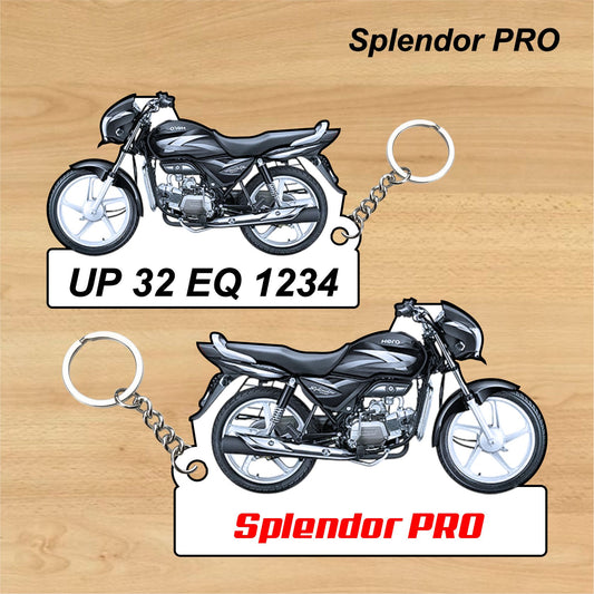 Splendor PRO - Personalized Hero Keychain - Wood, Acrylic, Metal Printed