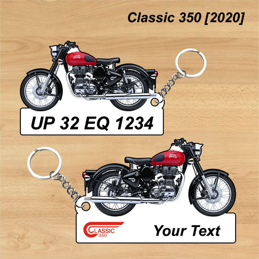 Classic 350 [2020] - Personalized Royal Enfield Printed Keychain
