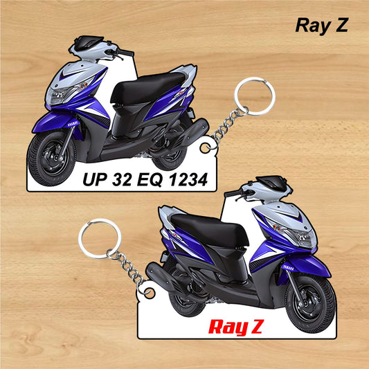 Ray Z - Personalized Yamaha Keychain - Wood, Acrylic, Metal Printed