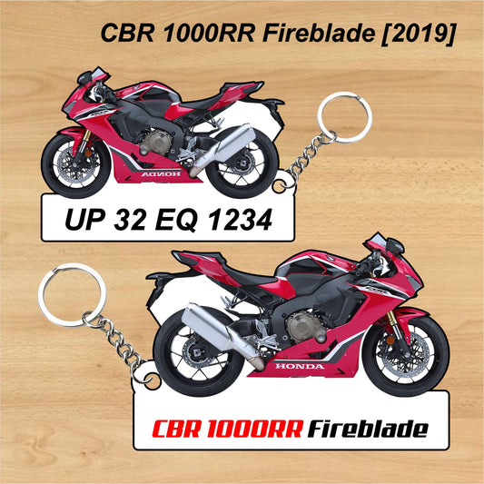 CBR 1000RR Fireblade [2019] - Personalized Honda Keychain - Wood, Acrylic, Metal Printed