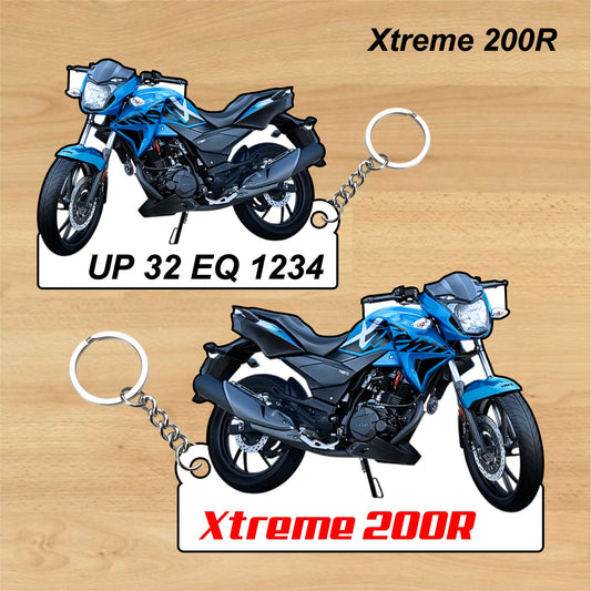 Xtreme 200R - Personalized Hero Keychain - Wood, Acrylic, Metal Printed