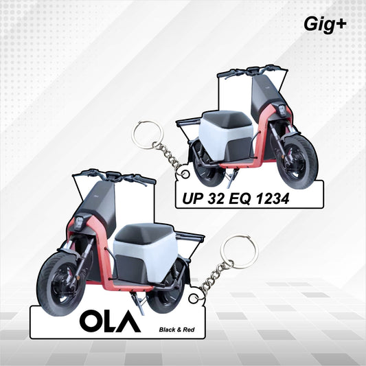 OLA Gig+ - Personalized Keychain - Wood, Acrylic, Metal Printed