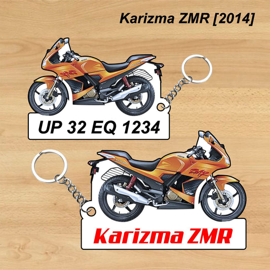 Karizma ZMR [2014] - Personalized Hero Keychain - Wood, Acrylic, Metal Printed