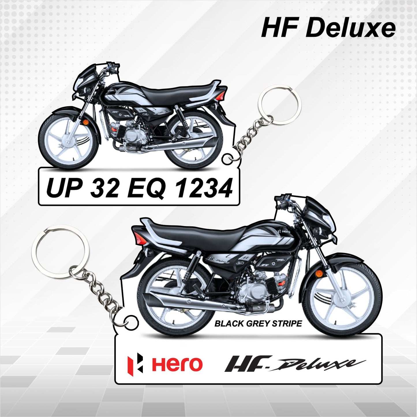 Hero HF Deluxe - Personalized Hero Keychain - Wood, Acrylic, Metal Printed