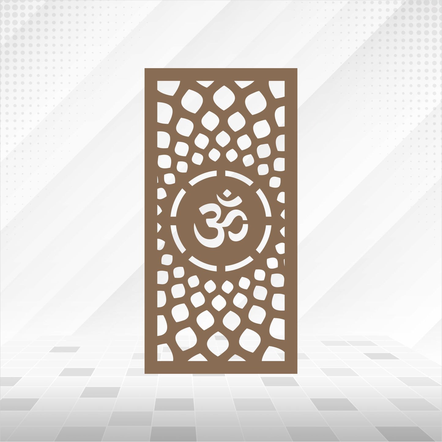 Om Jaali Panel – MDF CNC Cutting Mandir & Wall Art Panel - DIY Craft