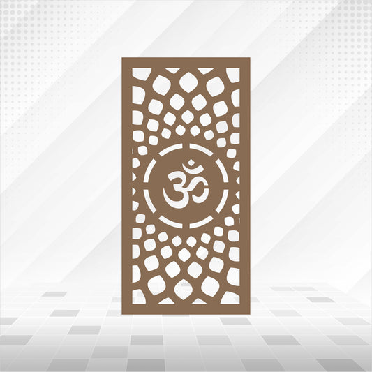 Om Jaali Panel – MDF CNC Cutting Mandir & Wall Art Panel - DIY Craft