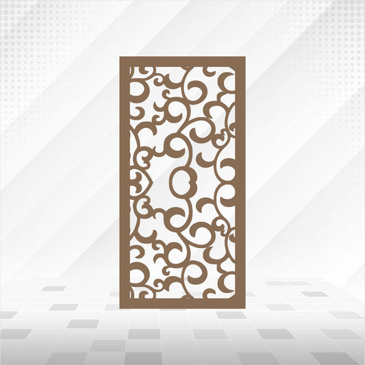 Floral Jaali Panel – MDF CNC Cutting & Wall Art Panel – DIY Craft