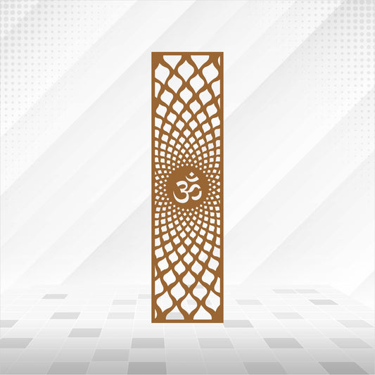 Om Radiant Lattice Tall CNC Jaali Panel