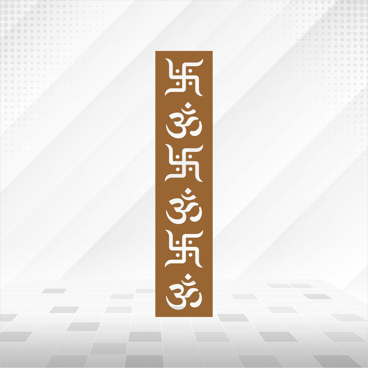 Om Swastik Tall CNC Jaali Panel