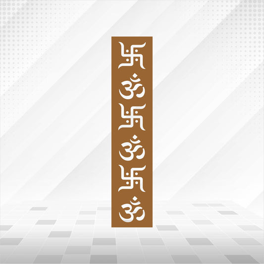 Om Swastik Tall CNC Jaali Panel