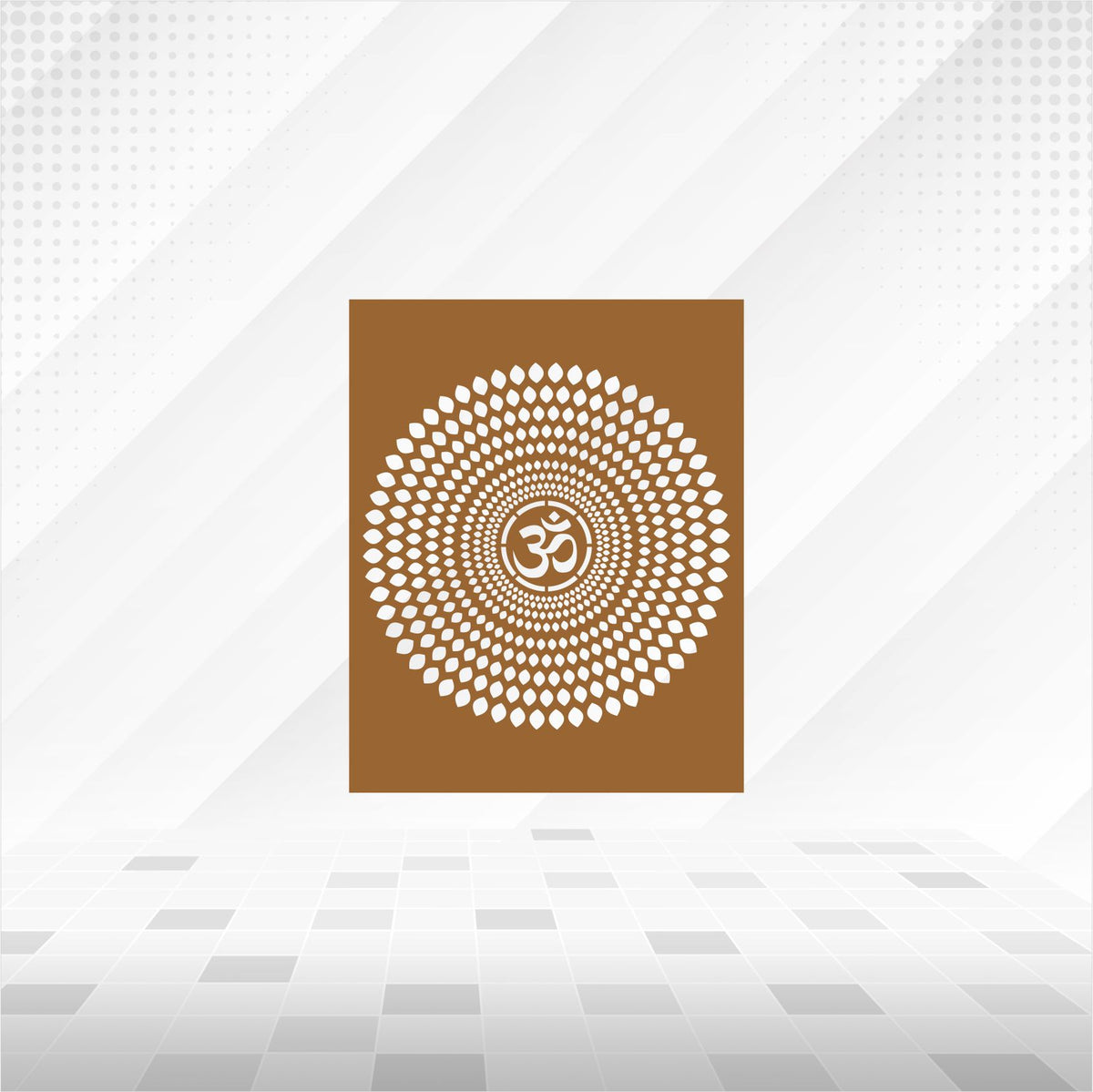 Om Dotted Mandala CNC Jaali Panel
