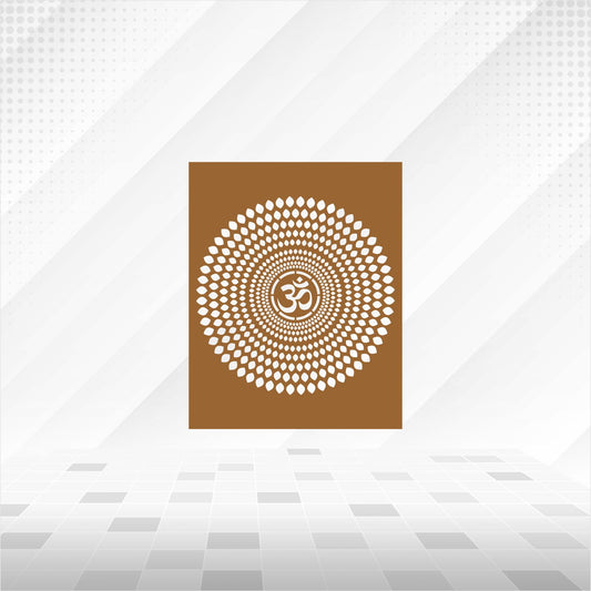 Om Dotted Mandala CNC Jaali Panel