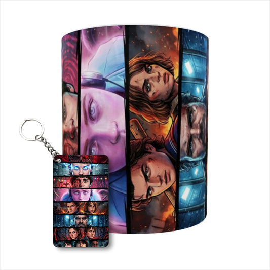 Stranger Things Heroes & Darkness Edition Mug + Keychain Set