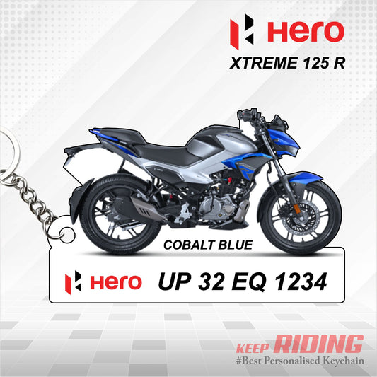 Hero Xtreme 125R - Personalized Hero Keychain - Wood, Acrylic, Metal Printed