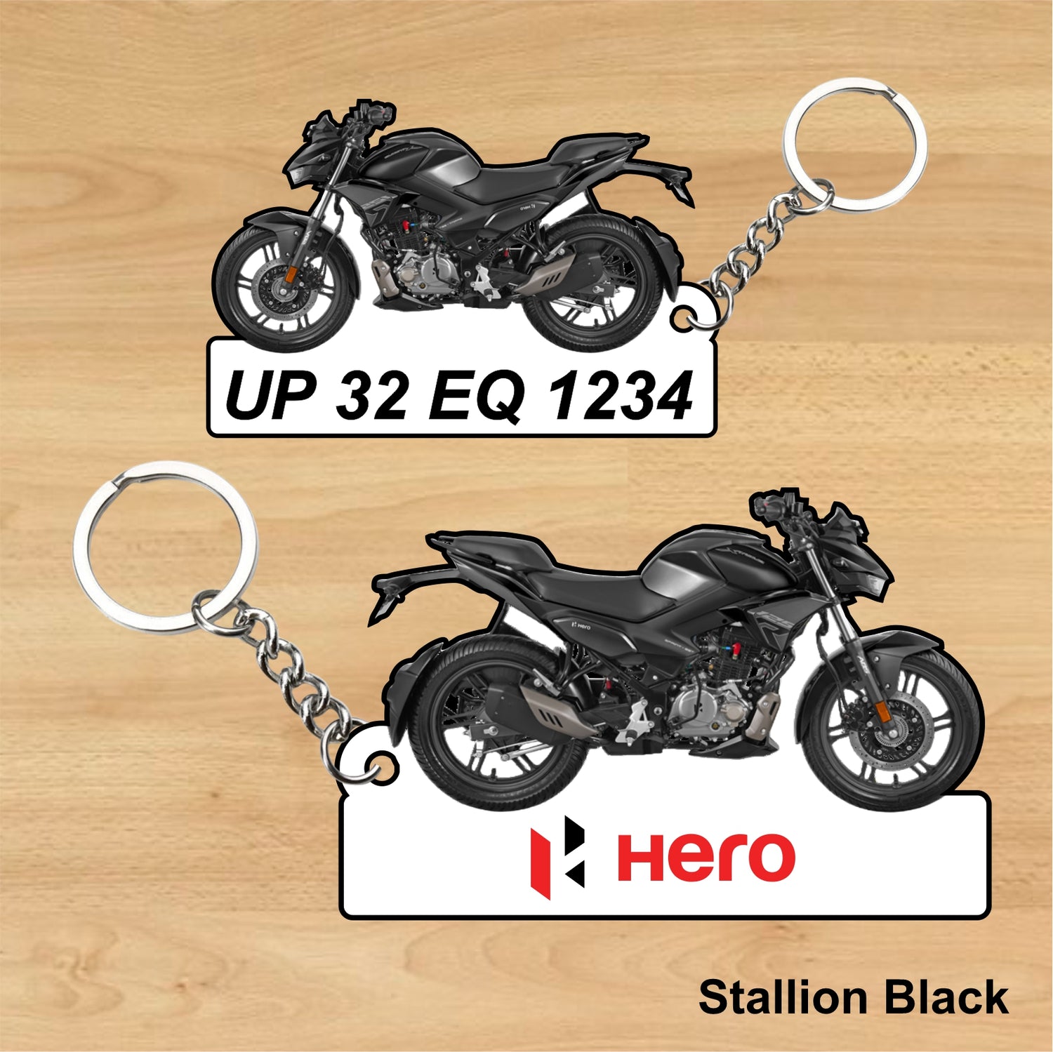 Hero Extreme 125 CC - Personalized Two-Sided Sublimation Keychain