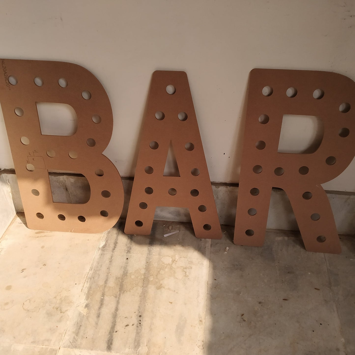 BAR MDF Raw Wall Art - MDF Wall Art