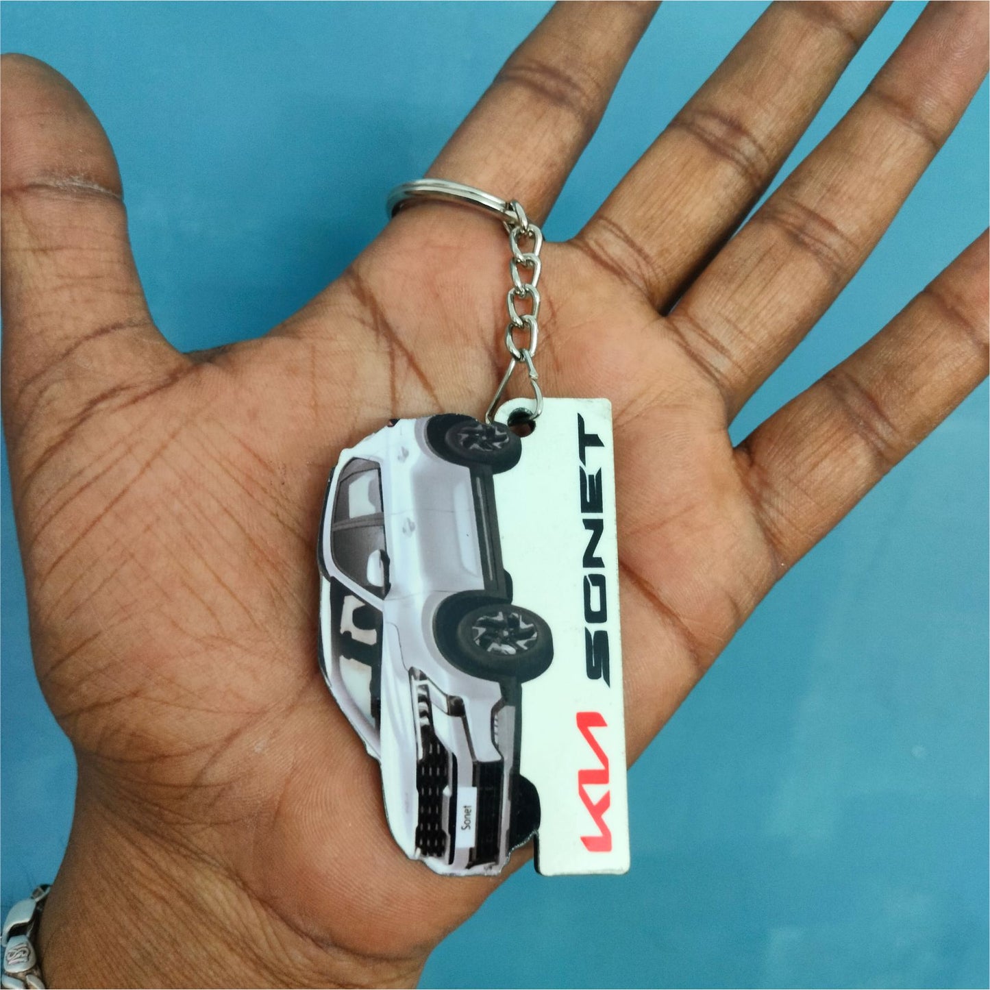 Sonet [2024] - Personalized Kia Car Keychain - Wood, Acrylic, Metal Printed