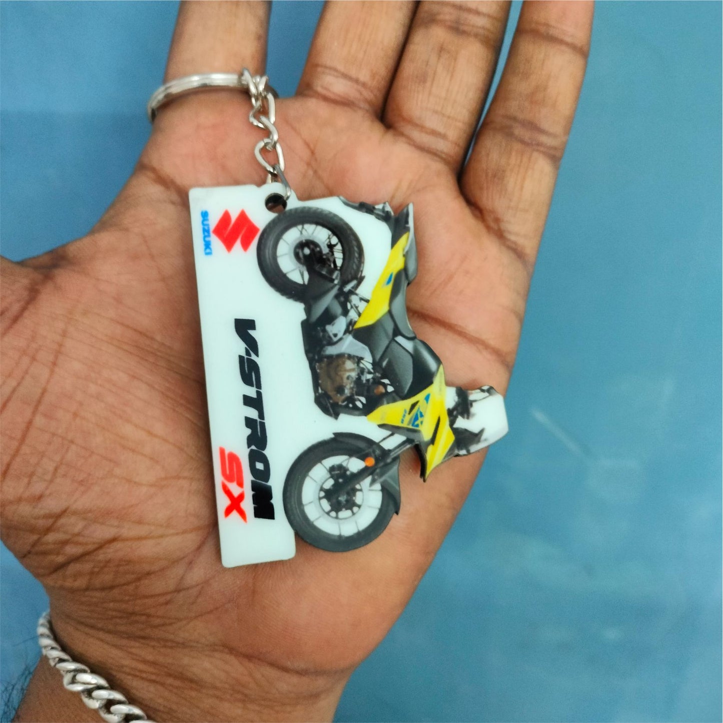 V-STROM SX - Personalized Suzuki Keychain - Wood, Acrylic, Metal Printed