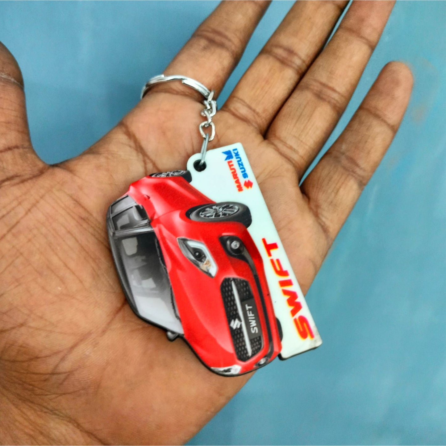 Swift [2021-2024] - Personalized  Maruti Suzuki Keychain - Wood, Acrylic, Metal Printed