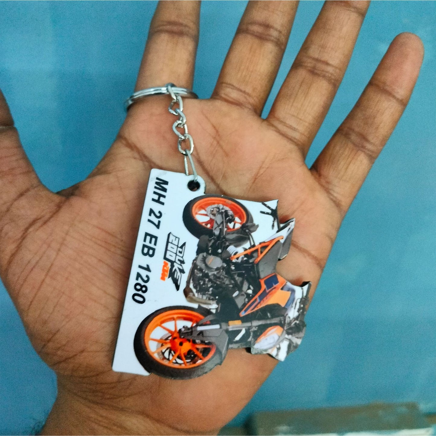 200 Duke - Personalized KTM Keychain - Wood, Acrylic, Metal Printed
